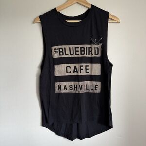 Bluebird Cafe Nashville Small‎ Sleeveless Blue Music Concert Band Tee